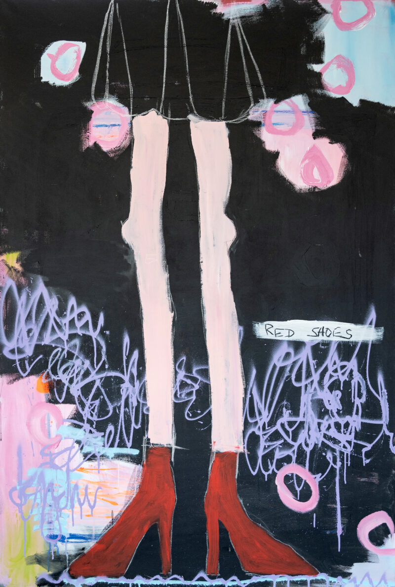 red shoes